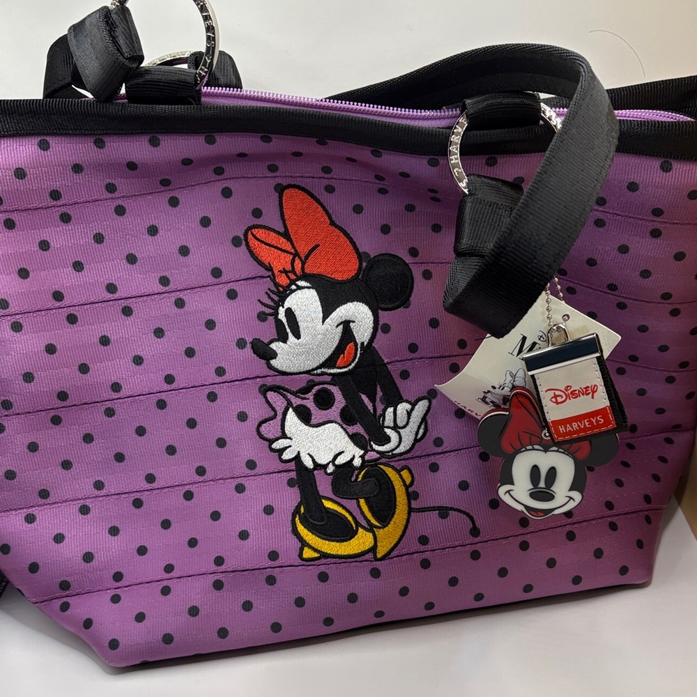 Harveys Purple Polka Dot Minnie Mouse Tote